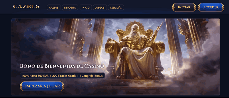 Présentation du site Cazeus Casino